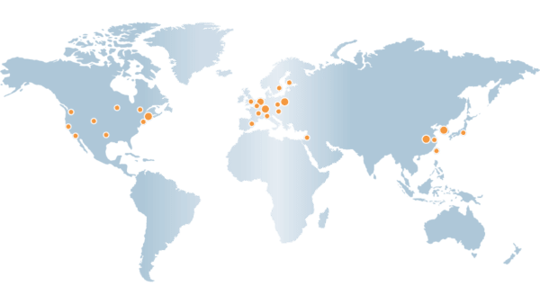 Worldmap Tecnotion locations
